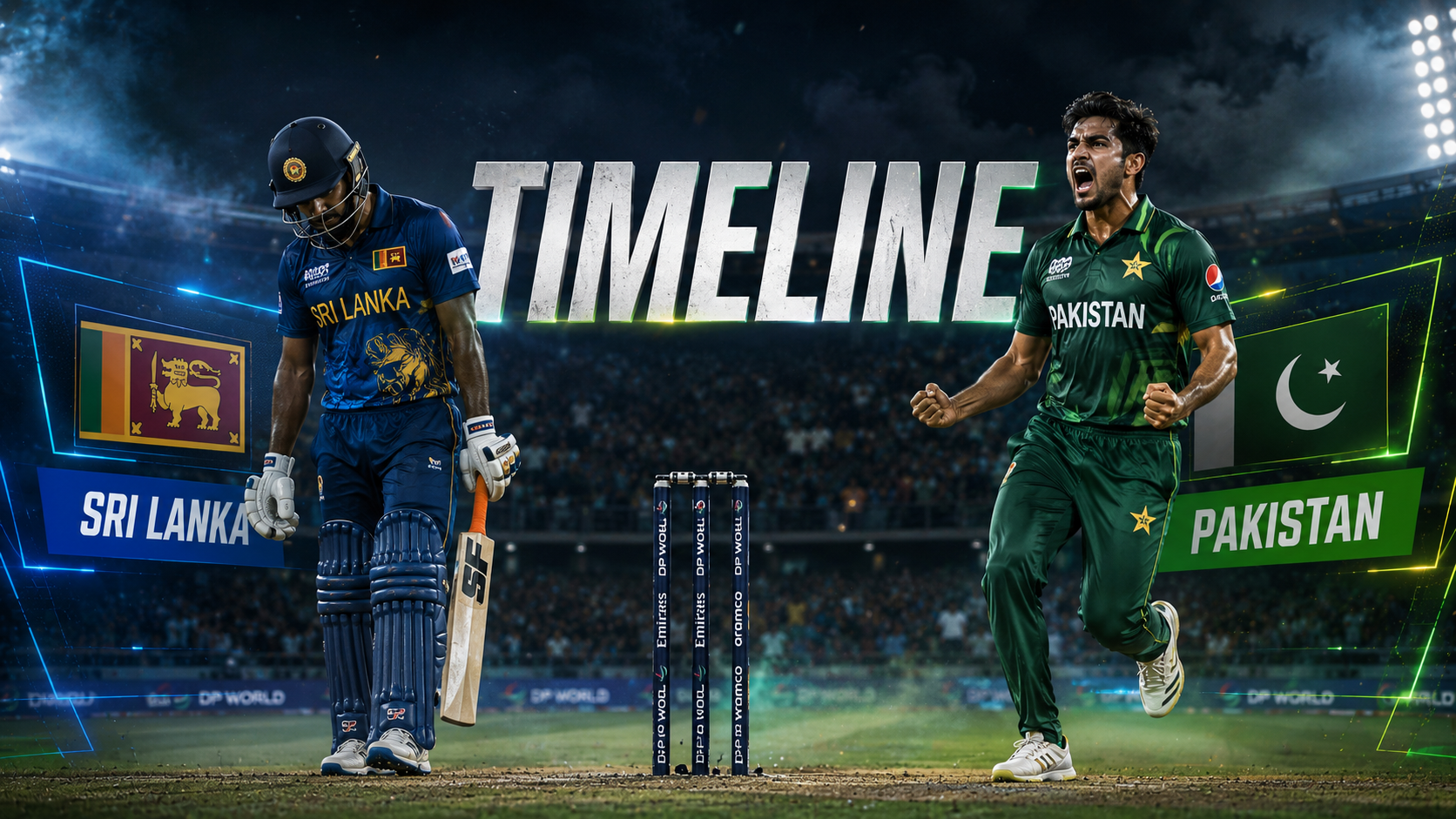 Sri Lanka National Cricket Team Vs Pakistan National Cricket Team Timeline
