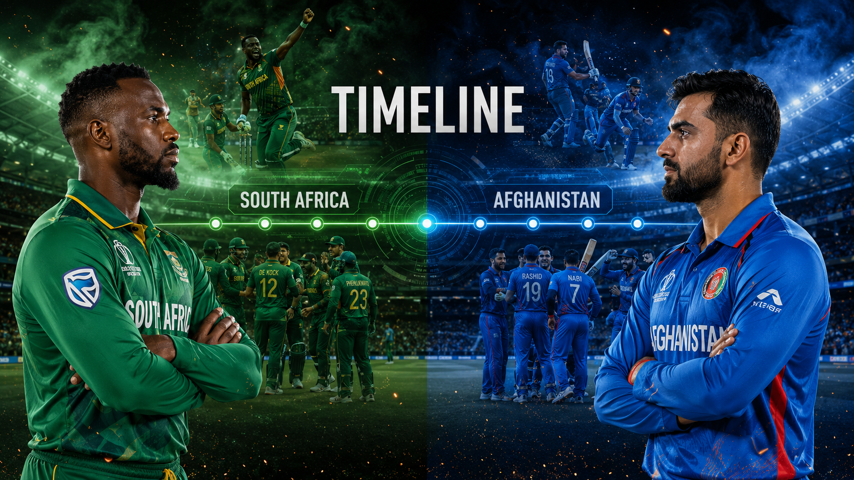 South Africa National Cricket Team Vs Afghanistan National Cricket Team Timeline